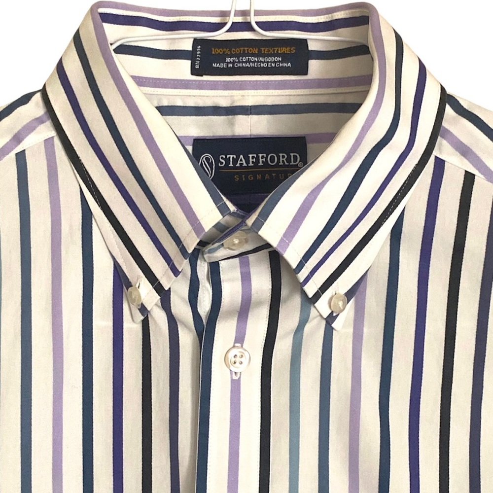 Stafford Signature dress shirt The Country Club Shirt classic fit 15-1/2 34/35